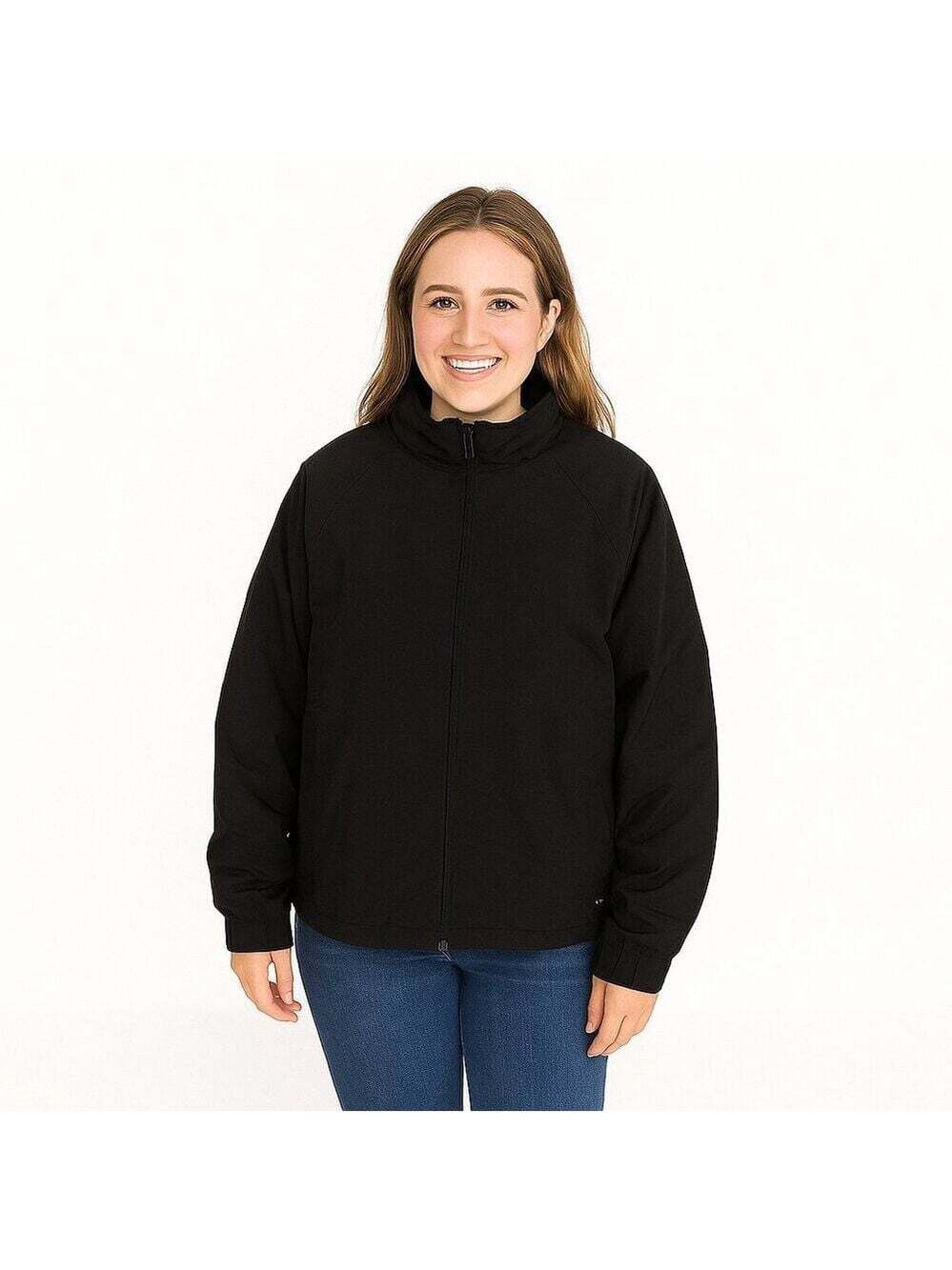 Victoria’s Secret Black Packable Hooded Jacket Women’s Small Lightweight Nylon